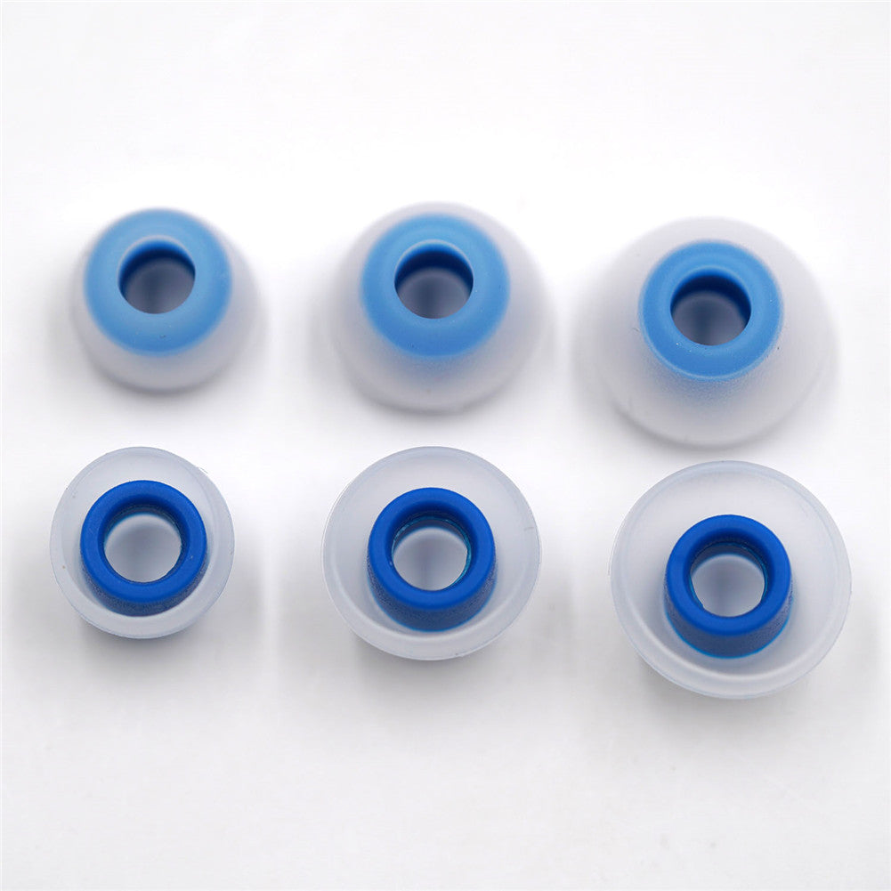 BQEYZ Blue-Clear Silicone Ear Tips for HiFi IEM Earphones - Multiple Sizes for Custom Fit