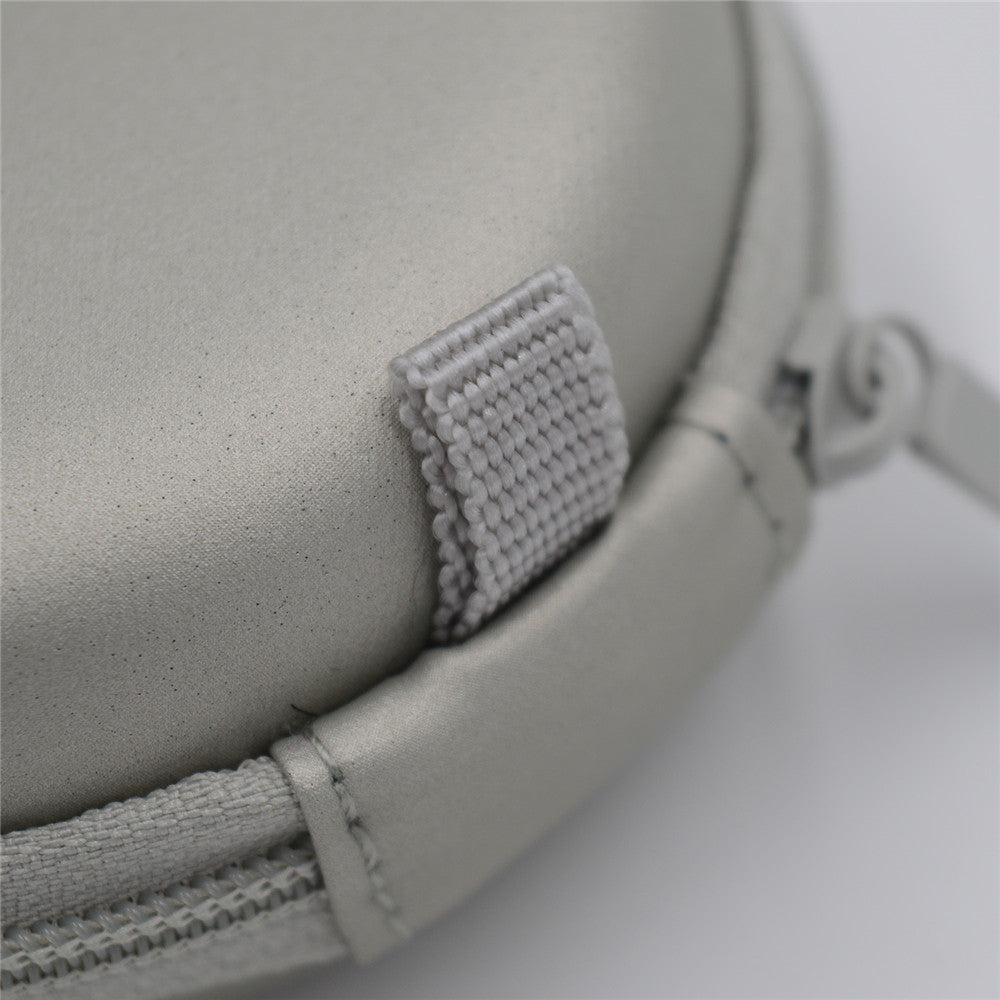 BQEYZ Gray HiFi IEM Earphone Carry Case - Zipper & Strap Detail