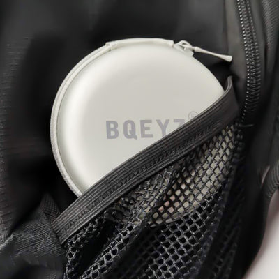 Étui de rangement rond et portable pour écouteurs