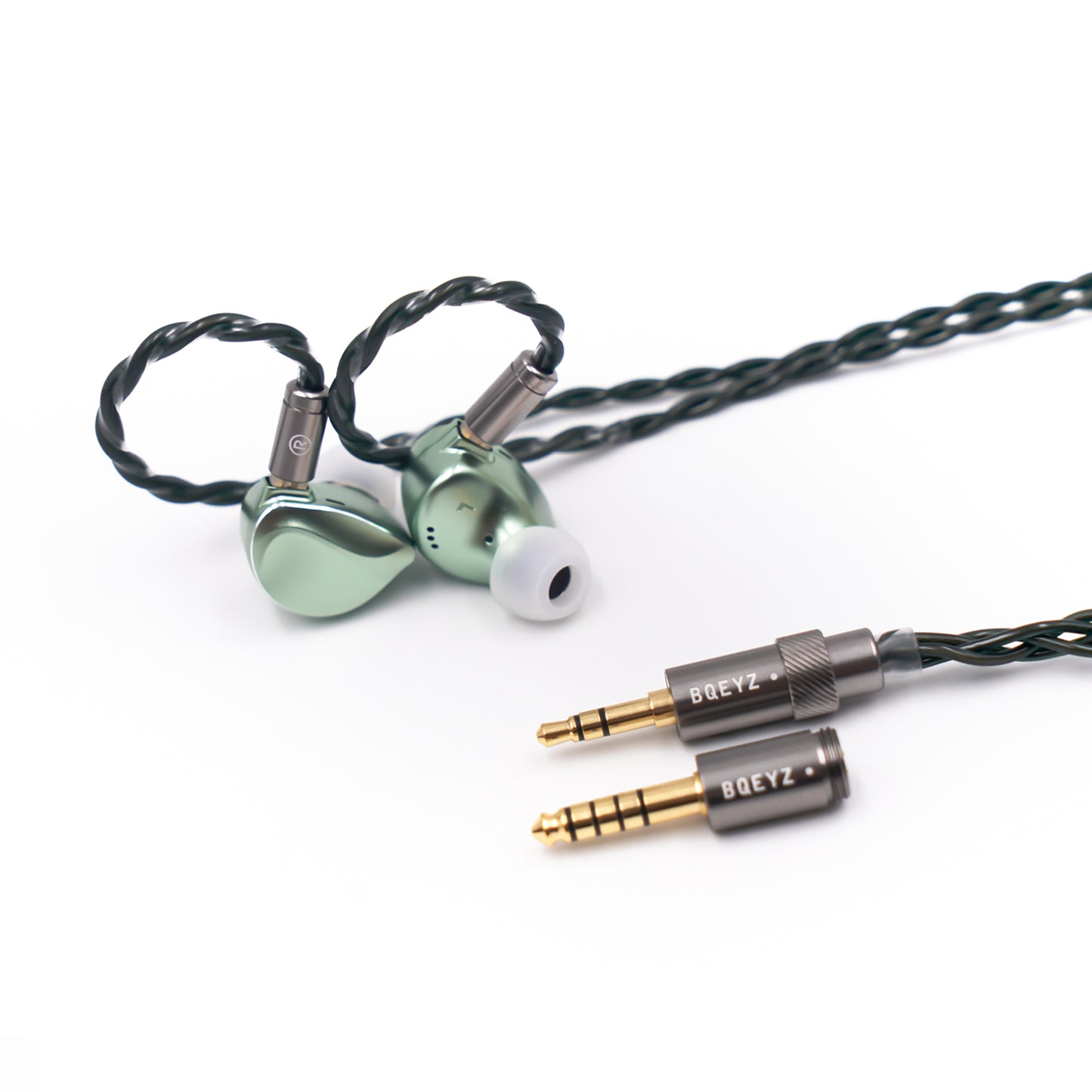 BQEYZ Winter2 Product Front Green 3.5mm&4.4mm