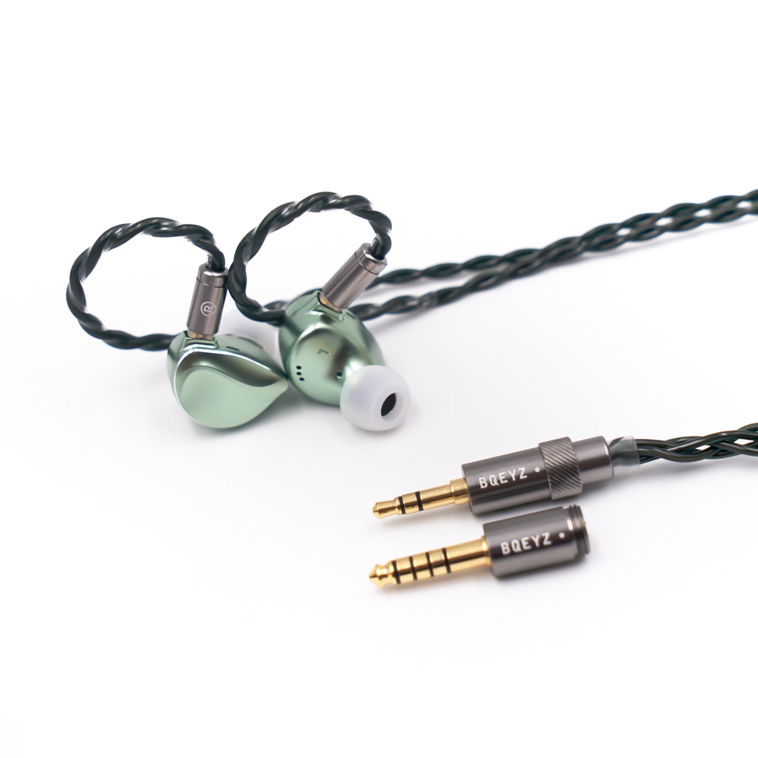 BQEYZ Winter2 Product Front Green 3.5mm&4.4mm