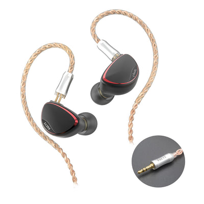 Black BQEYZ HiFi IEM Earphone Worn Style (Angle 2)