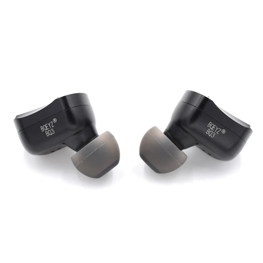 Black HiFi IEM Earphone with Ergonomic Design