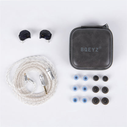 Blue BQEYZ Summer HiFi IEM Earphone Worn Style