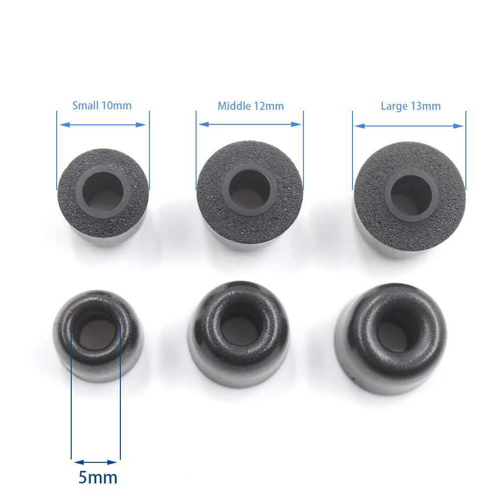 BQEYZ Memory Foam  Ear Tips Size Guide (T2) - S, M, L for Perfect HiFi Fit