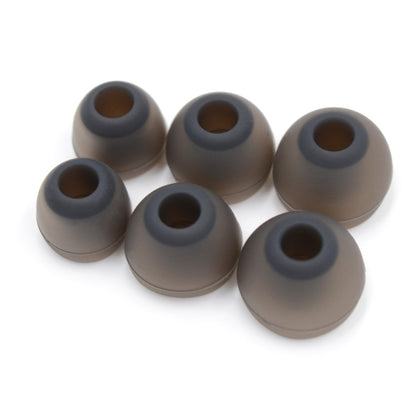 BQEYZ Black-Brown Silicone Ear Tips for HiFi IEM Earphones - Extra Large Sizes for Secure Fit