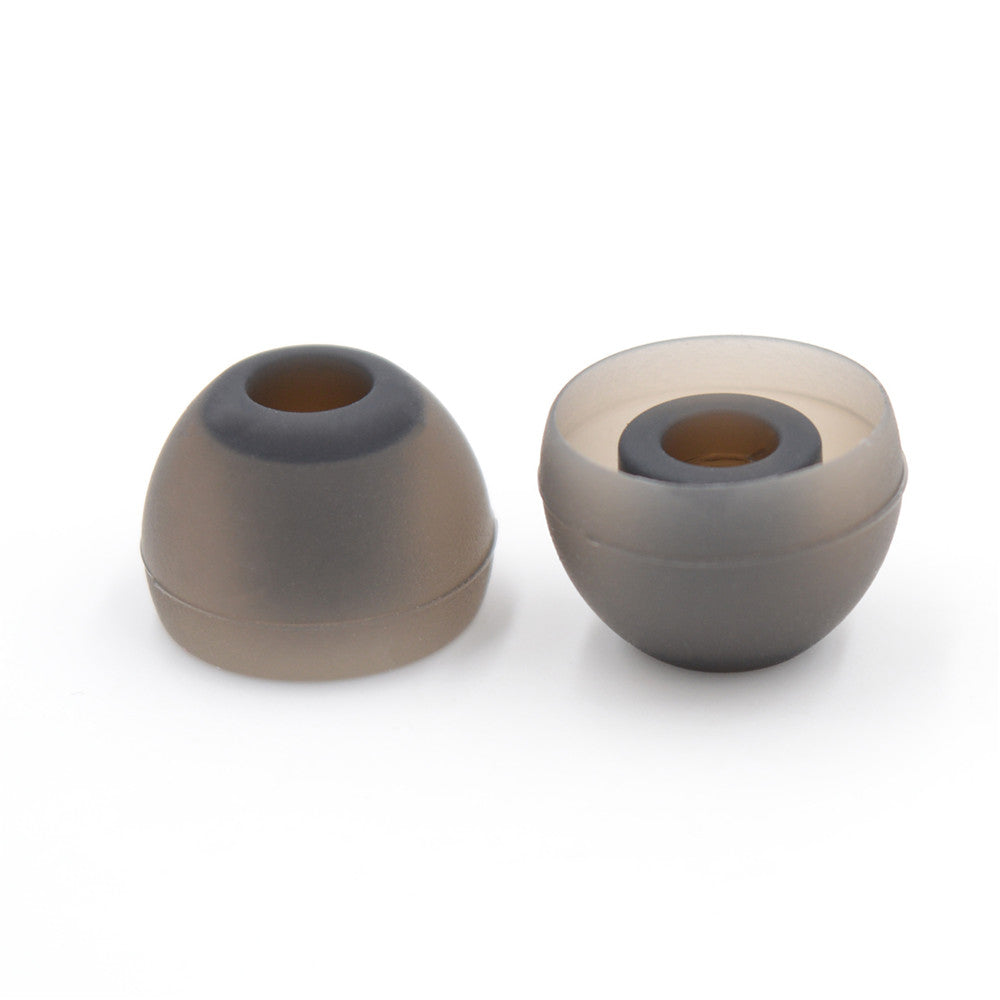 BQEYZ Black-Brown Silicone Ear Tips for HiFi IEM Earphones - Multi-Size Set for All Users