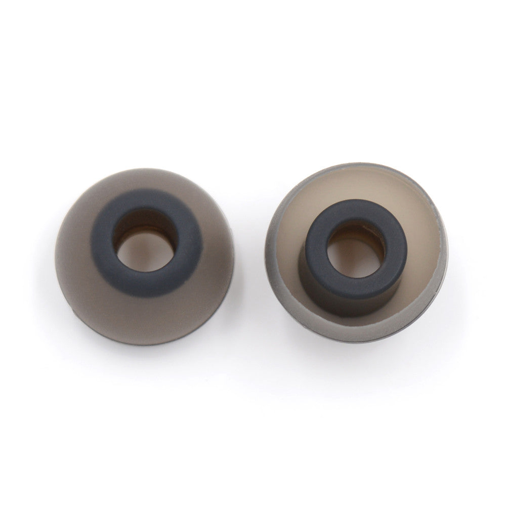 BQEYZ Black-Brown Silicone Ear Tips for HiFi IEM Earphones - Multi-Size Set for All Users