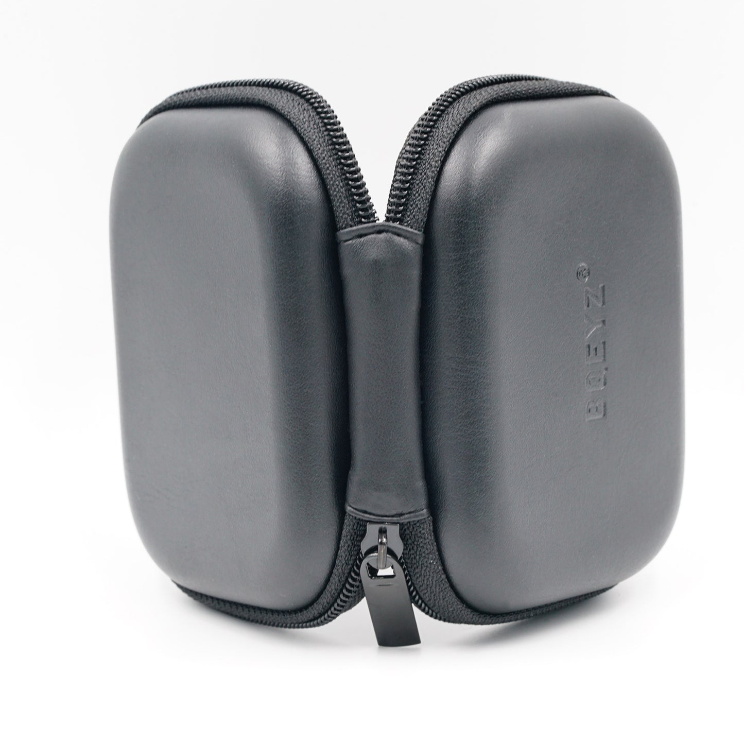 BQEYZ Black HiFi IEM Earphone Carry Case - Double-Zipper Design for Secure Storage