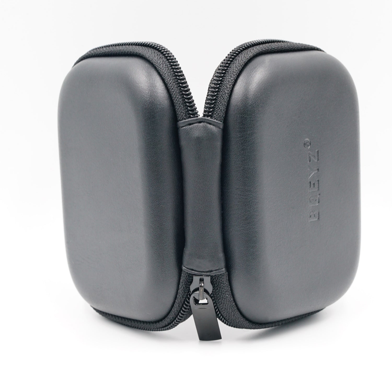 BQEYZ Black HiFi IEM Earphone Carry Case - Double-Zipper Design for Secure Storage