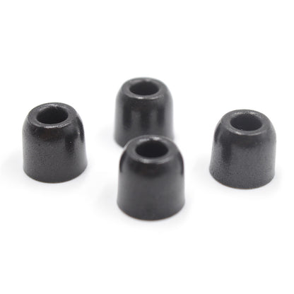 BQEYZ Black Silicone Ear Tips for HiFi IEM Earphones - Large Sizes for Deep Bass Response