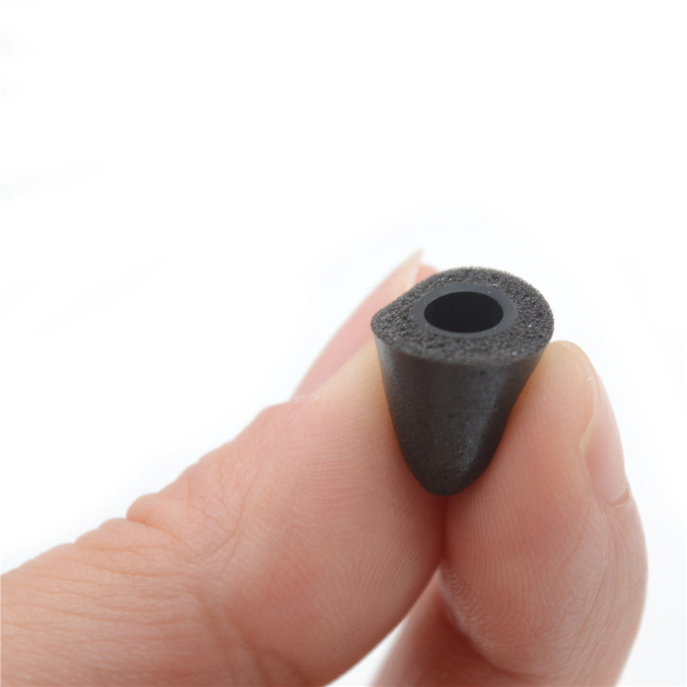 BQEYZ Black Silicone Ear Tips for HiFi IEM Earphones - Single Flange Design for Comfort