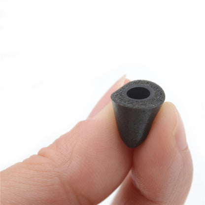 BQEYZ Black Silicone Ear Tips for HiFi IEM Earphones - Single Flange Design for Comfort