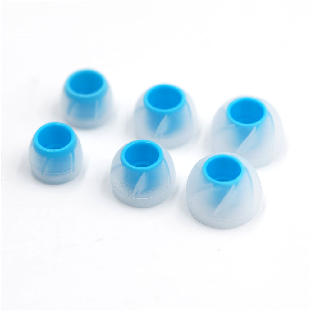 BQEYZ Blue-Clear Silicone Ear Tips for HiFi IEM Earphones - Assorted Sizes for All Users