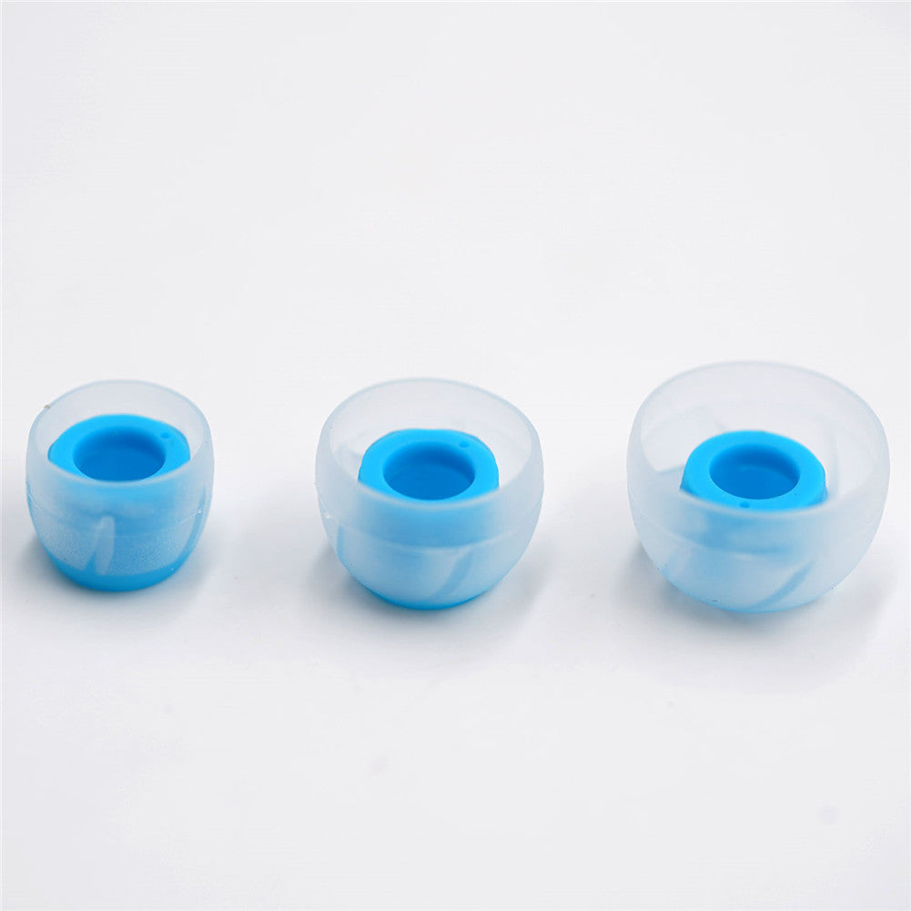 BQEYZ Blue-Clear Silicone Ear Tips for HiFi IEM Earphones - Assorted Sizes for All Ear Shapes