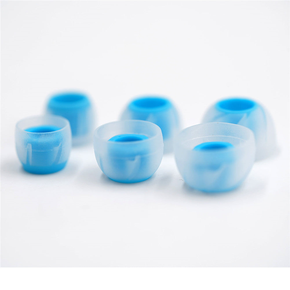 BQEYZ Blue-Clear Silicone Ear Tips for HiFi IEM Earphones - Comprehensive Set for Long-Term Use