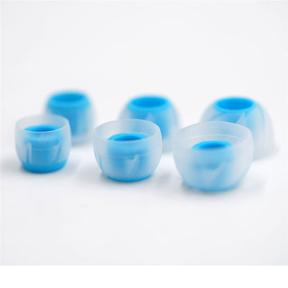 BQEYZ Blue-Clear Silicone Ear Tips for HiFi IEM Earphones - Comprehensive Set for Long-Term Use