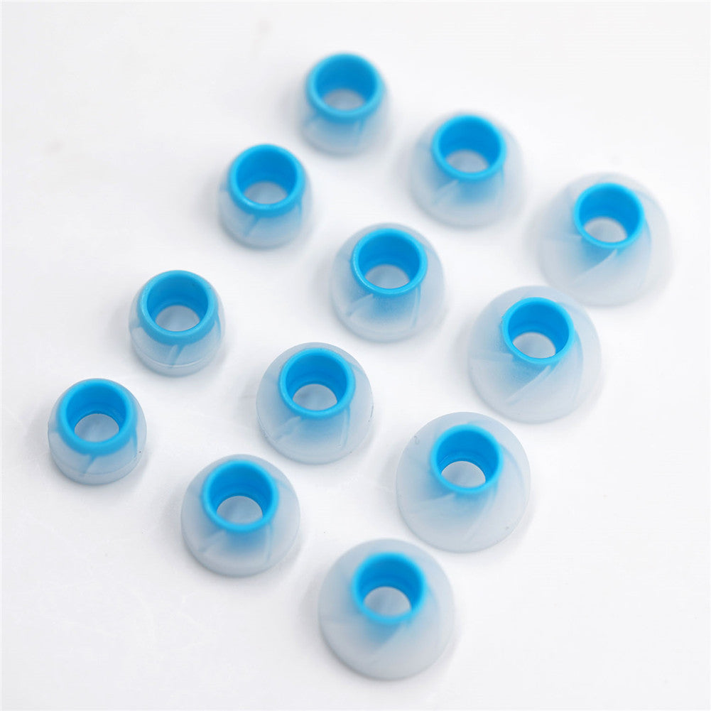 BQEYZ Blue-Clear Silicone Ear Tips for HiFi IEM Earphones - Extra Small Sizes for Precise Fit