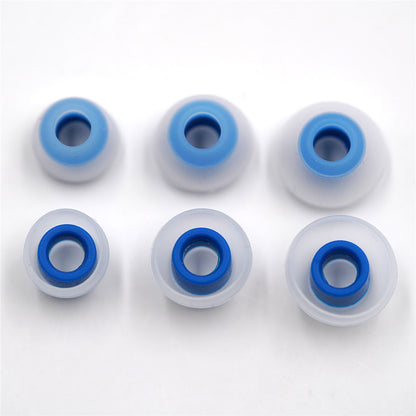 BQEYZ Blue-Clear Silicone Ear Tips for HiFi IEM Earphones - Multiple Sizes for Custom Fit
