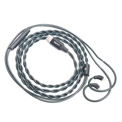 BQEYZ Clear Braided HiFi IEM Earphone Cable - For High-Res Audio Transmission