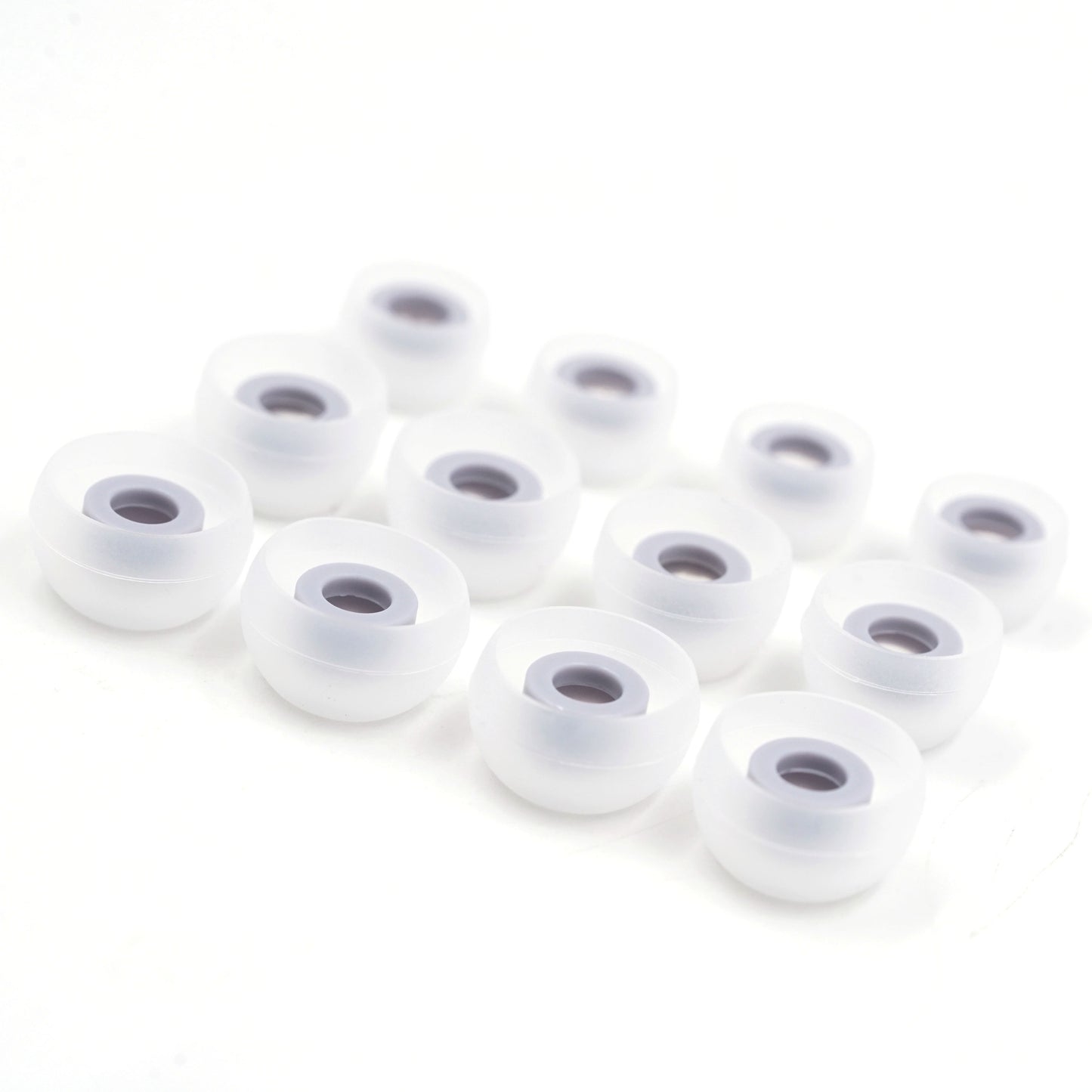 BQEYZ Clear Silicone Ear Tips for HiFi IEM Earphones - Large Quantity for Spare or Replacement