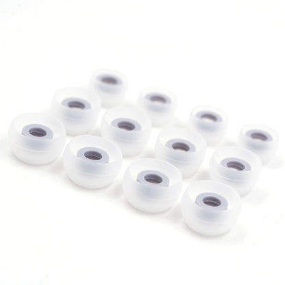 BQEYZ Clear Silicone Ear Tips for HiFi IEM Earphones - Large Quantity for Spare or Replacement