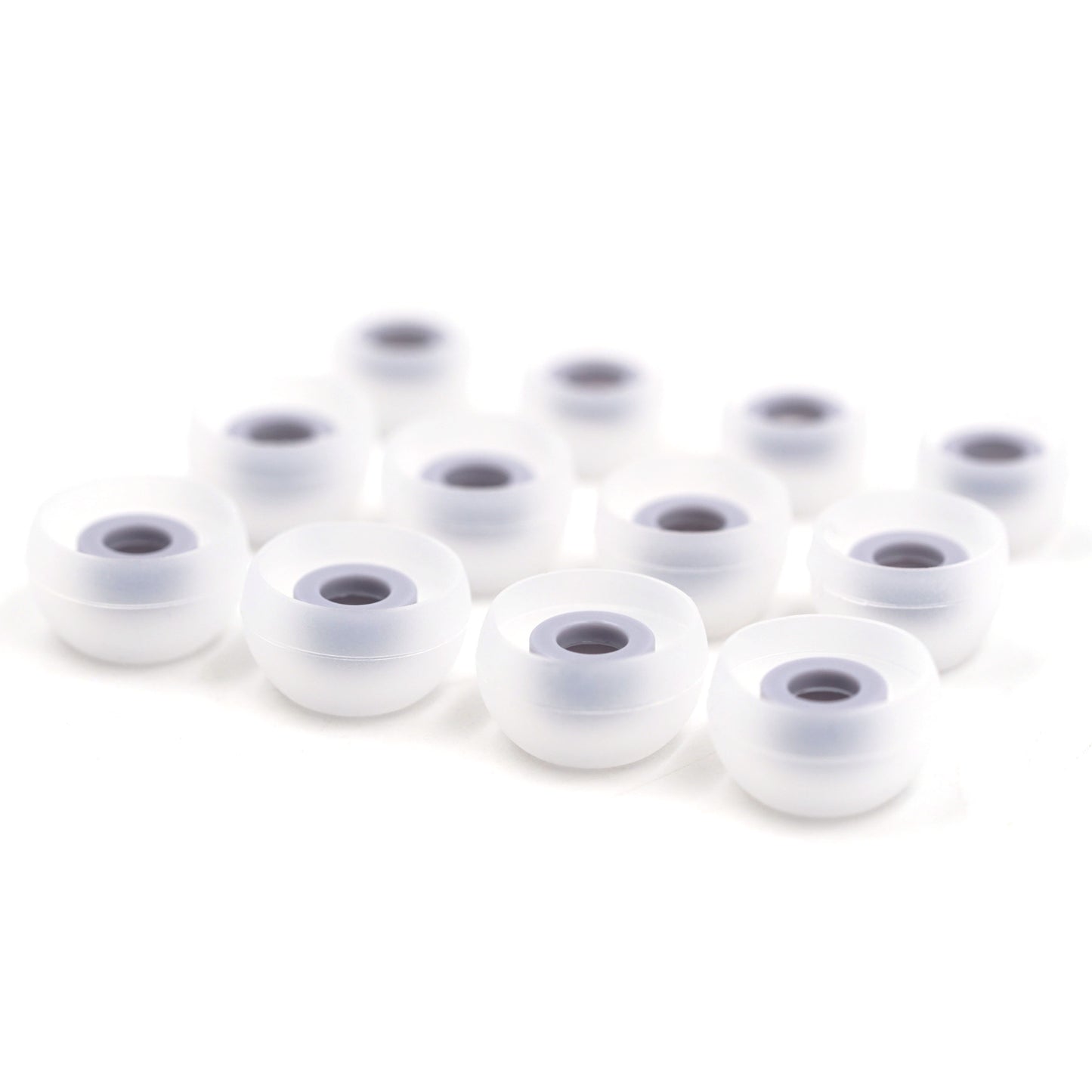 BQEYZ Clear Silicone Ear Tips for HiFi IEM Earphones - Large Quantity for Multiple Devices