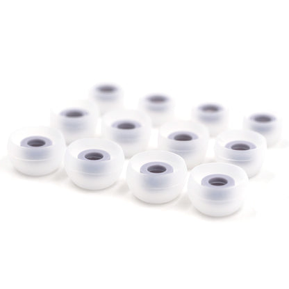 BQEYZ Clear Silicone Ear Tips for HiFi IEM Earphones - Large Quantity for Multiple Devices