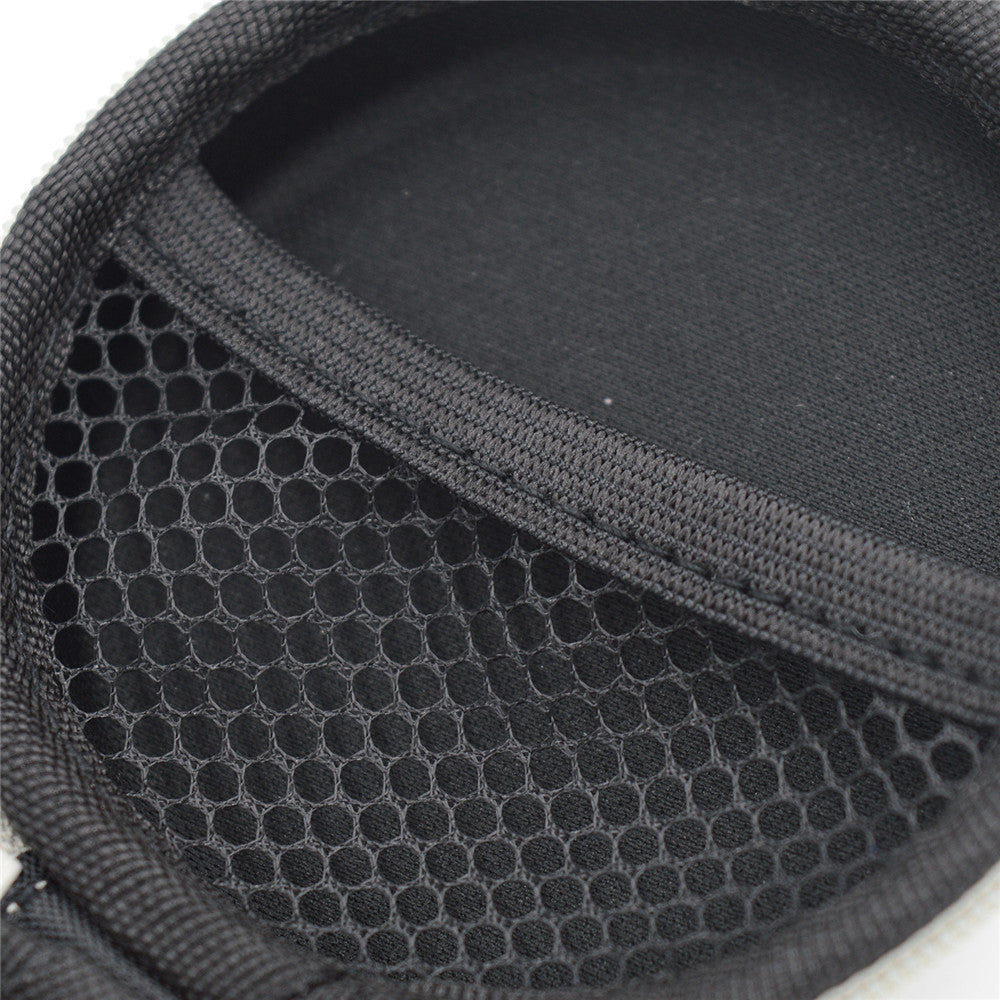 BQEYZ Gray HiFi IEM Earphone Carry Case - Interior Mesh Pocket Detail