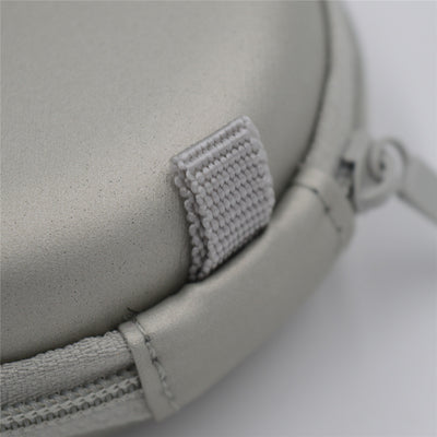  BQEYZ Gray HiFi IEM Earphone Carry Case - Zipper & Strap Detail