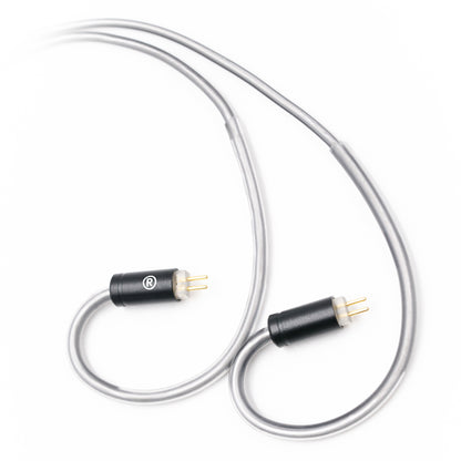 BQEYZ Gray Braided HiFi IEM Earphone Cable - Detachable Connectors for Custom Fit
