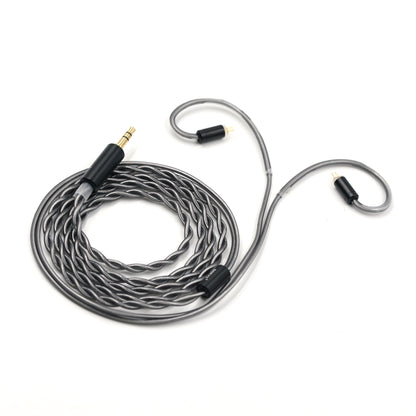 BQEYZ Gray Braided HiFi IEM Earphone Cable - Organized Storage Design