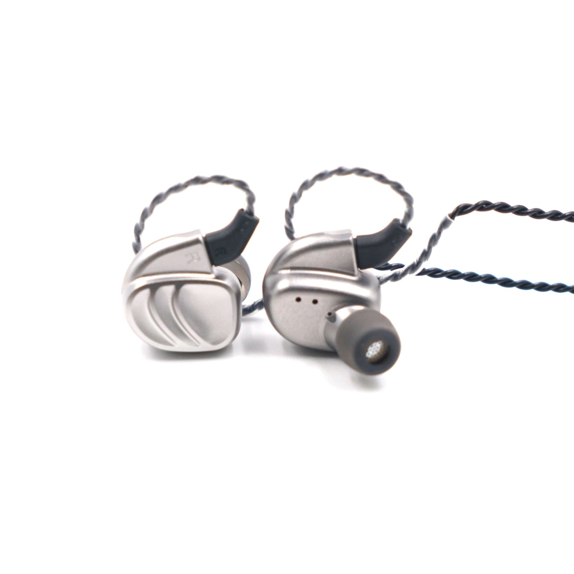 BQEYZ KC2 Silver HiFi IEM Earphone with Braided Cable