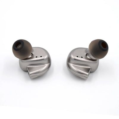 BQEYZ KC2 Silver HiFi IEM Earphone with Braided Cable