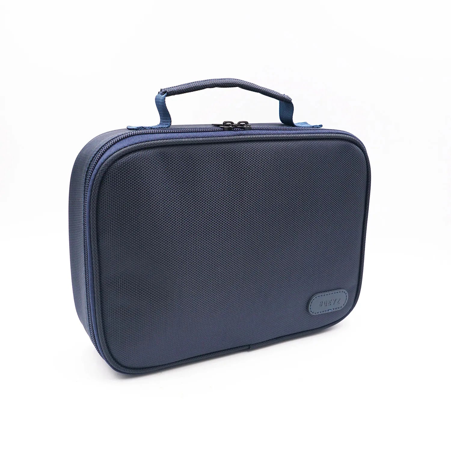 BQEYZ Navy Blue HiFi IEM Earphone Storage Bag - Stand View