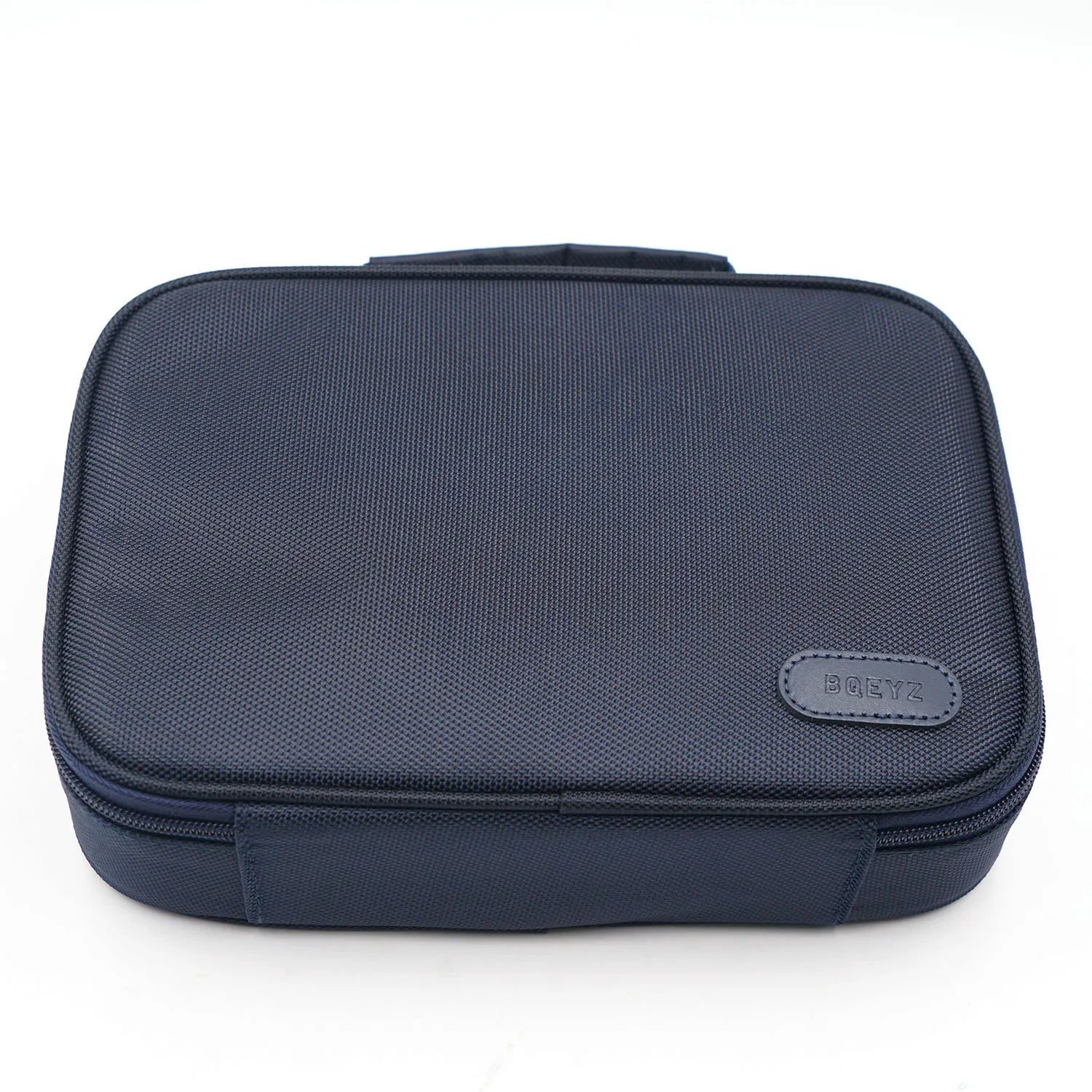 BQEYZ Navy Blue HiFi IEM Earphone Storage Case - Dustproof & Waterproof with Handheld Design for Earphone & Cable Protection