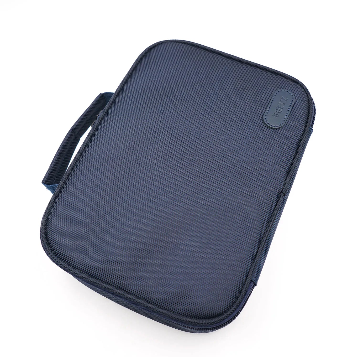 BQEYZ Navy Blue HiFi IEM Earphone Storage Case - Dustproof & Waterproof with Handheld Design for Earphone & Cable Protection