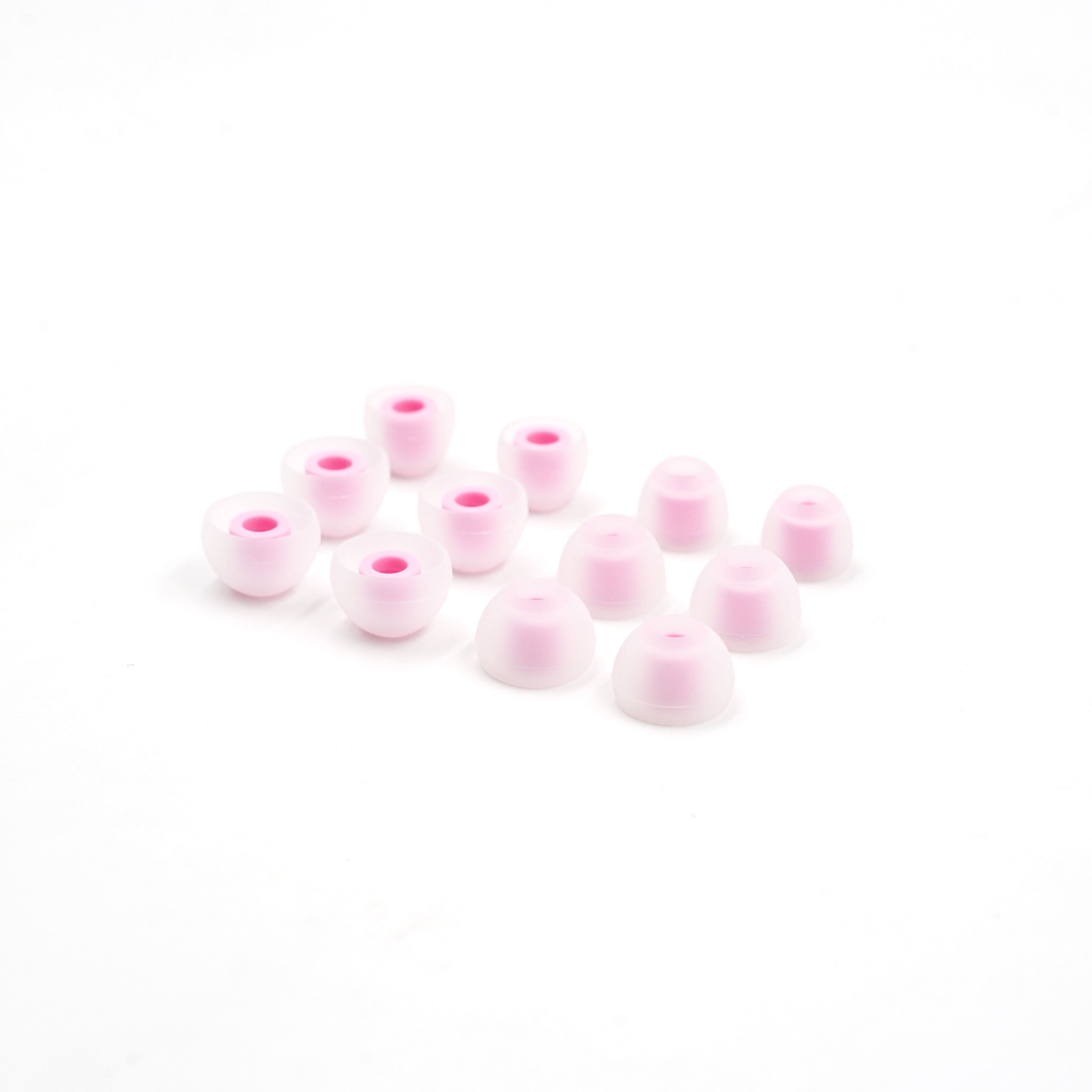 BQEYZ Pink Silicone Ear Tips for HiFi IEM Earphones - Small Quantity Set for Spare Use