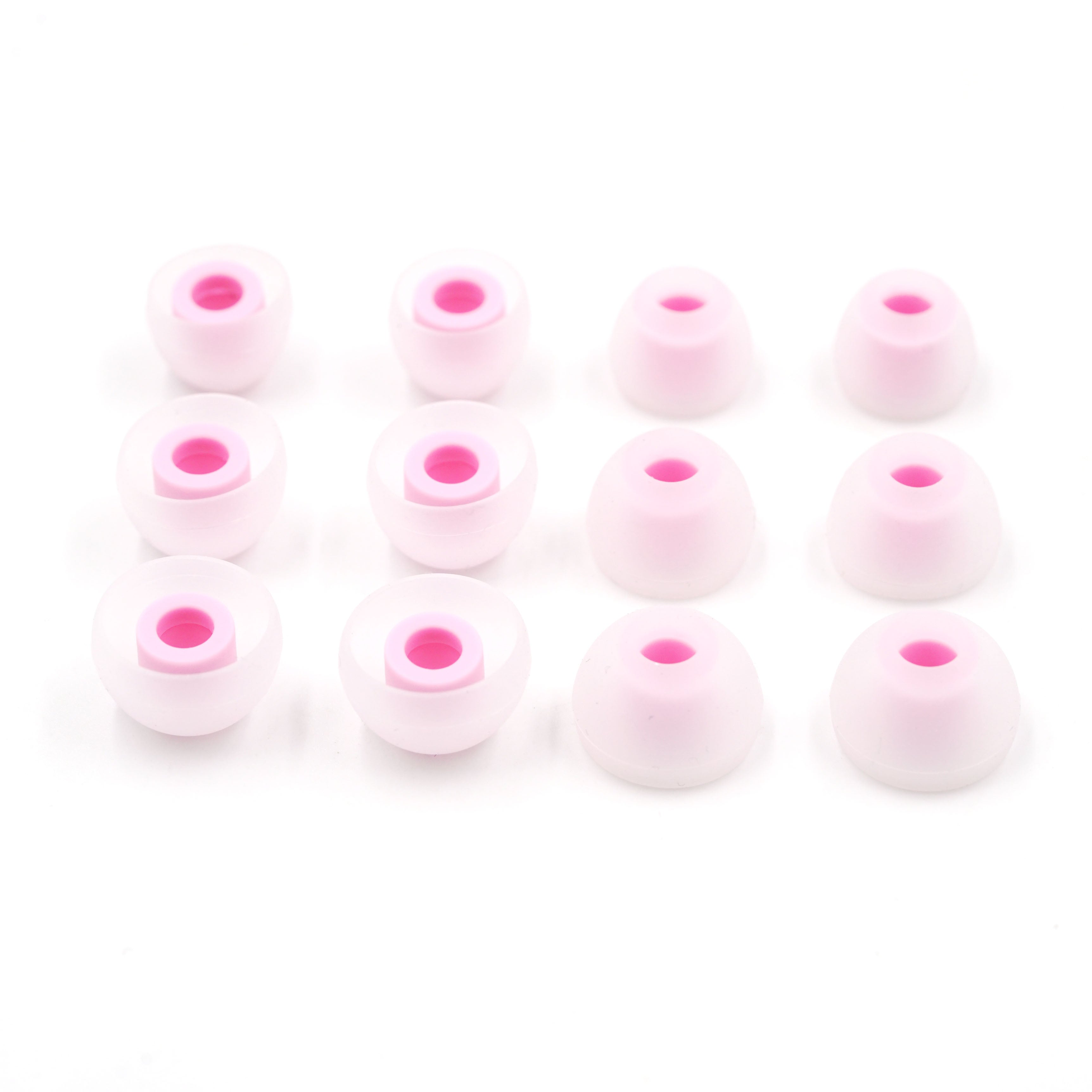 BQEYZ Pink Silicone Ear Tips for HiFi IEM Earphones - Enhanced Sound Isolation & Fit