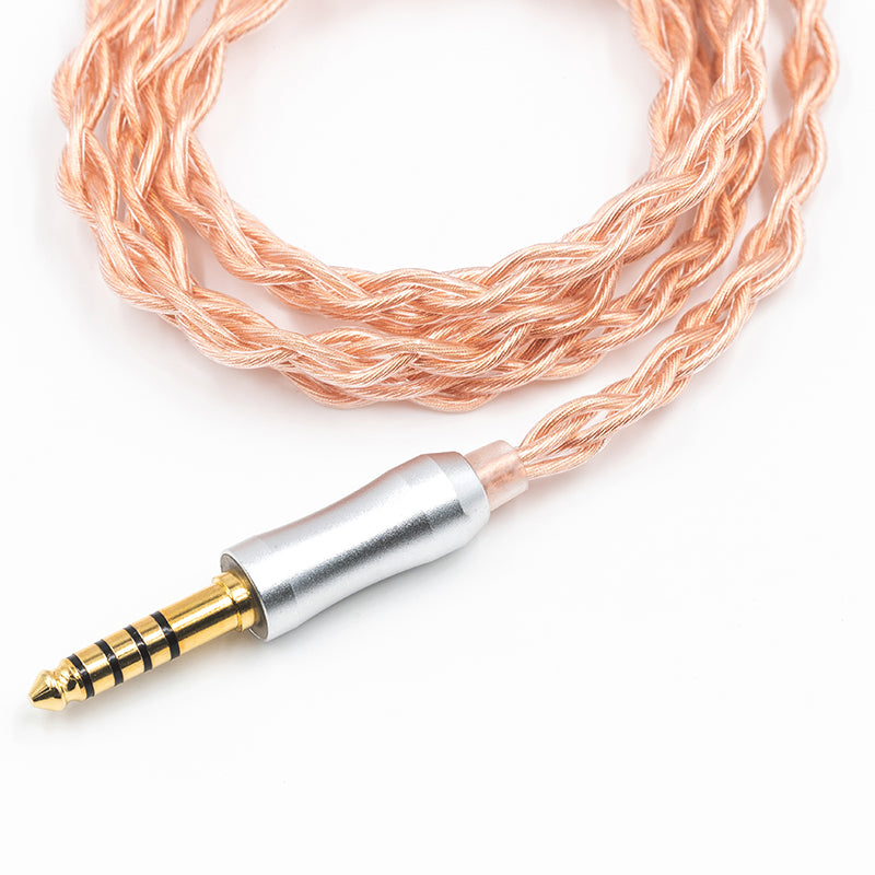 BQEYZ Rose Gold HiFi IEM Earphone Cable with 3.5mm Plug - High-Res Audio Transmission