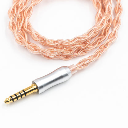 BQEYZ Rose Gold HiFi IEM Earphone Cable with 3.5mm Plug - High-Res Audio Transmission