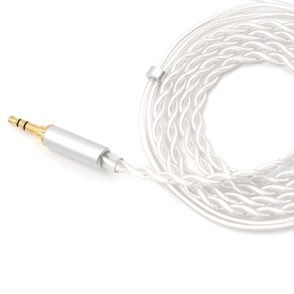 BQEYZ White Braided HiFi IEM Earphone Cable - 3.5mm Plug & Braided Structure