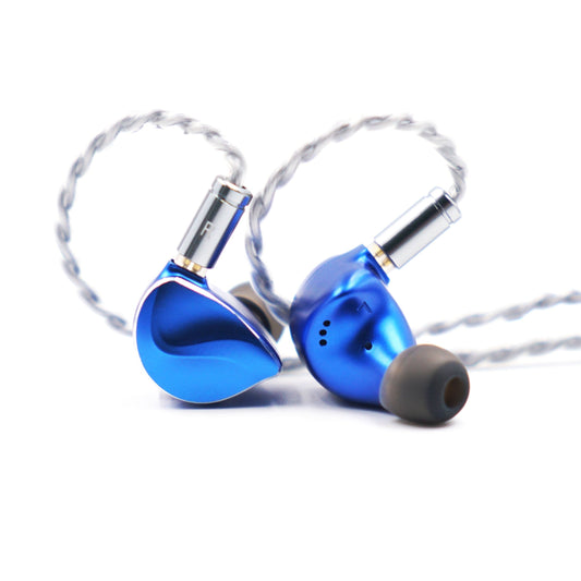 BQEYZ Winter Ultra Blue HiFi IEM Earphone with Transparent Braided Cable