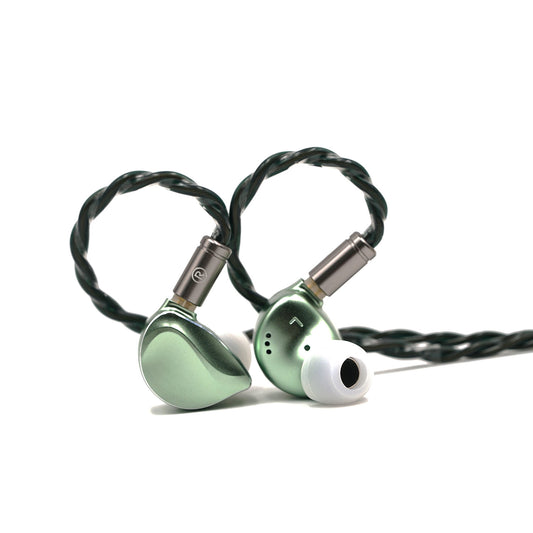 Green HiFi IEM Earphone with Braided Cable by BQEYZ