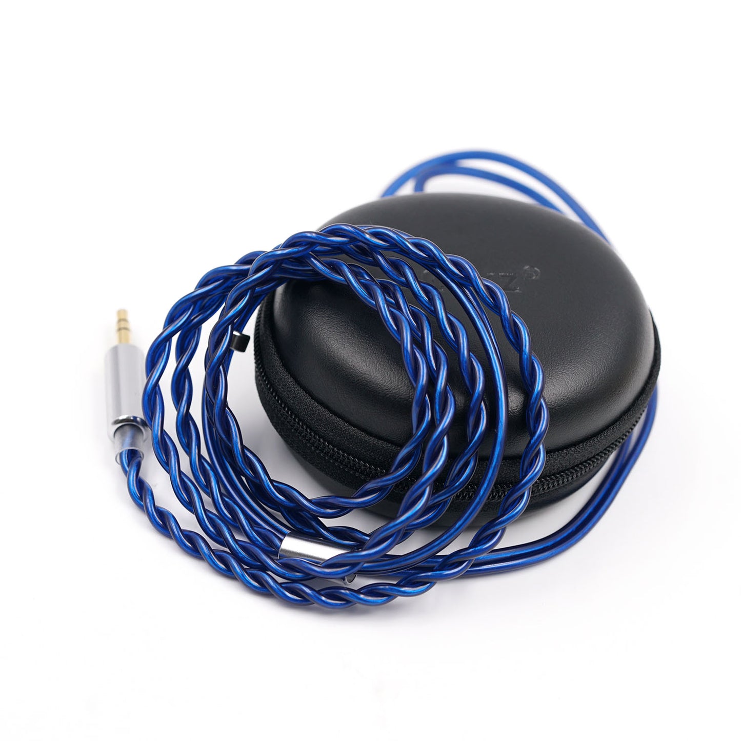 BQEYZ Hifi IEM Cable with Case, Blue Braided Wire for Portability - bqeyz.net