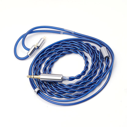 BQEYZ Hifi IEM Cable, Extended Blue Braided Design - bqeyz.net