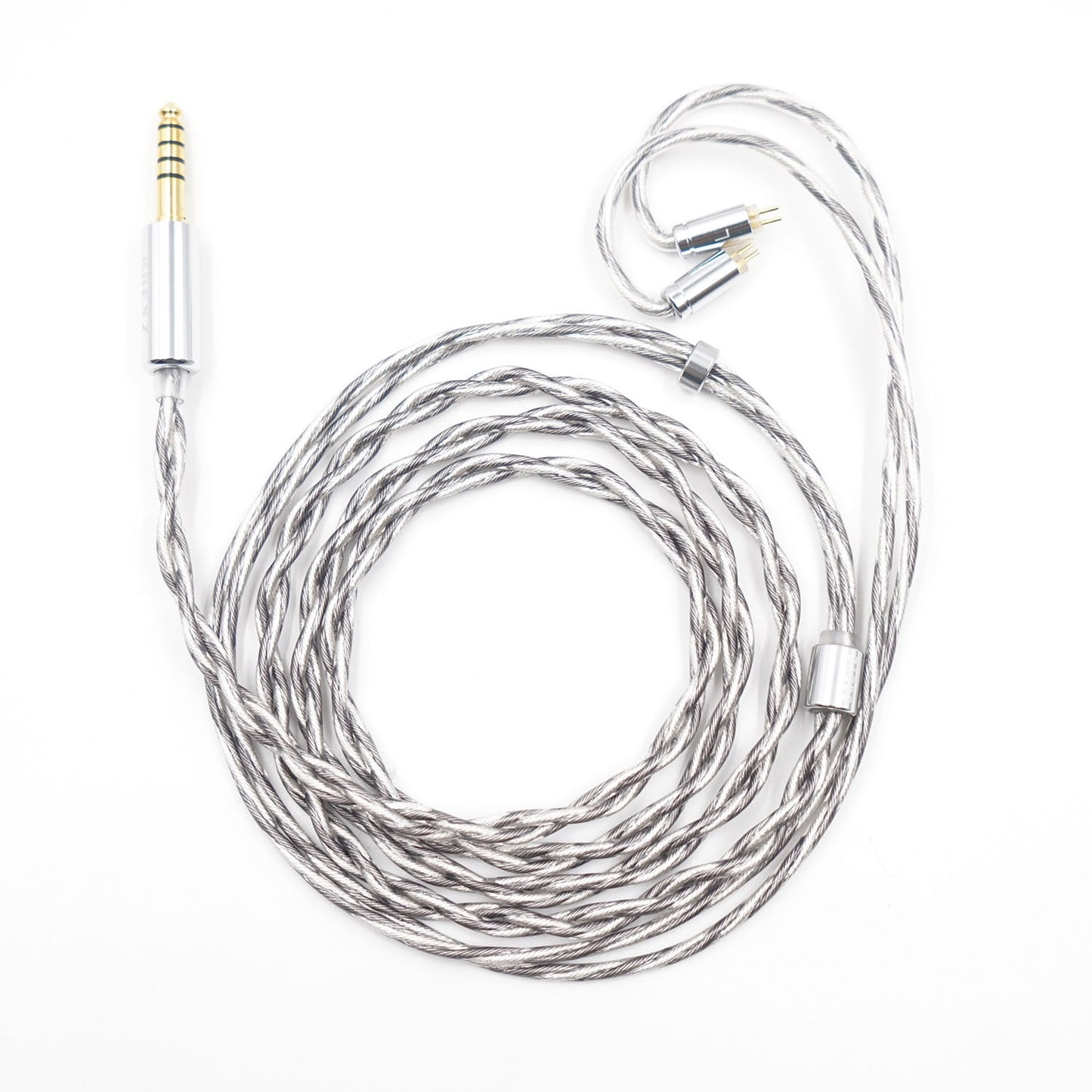 BQEYZ Hifi IEM Cable, Silver-Plated Braided Wire with 3.5mm Connector - bqeyz.net