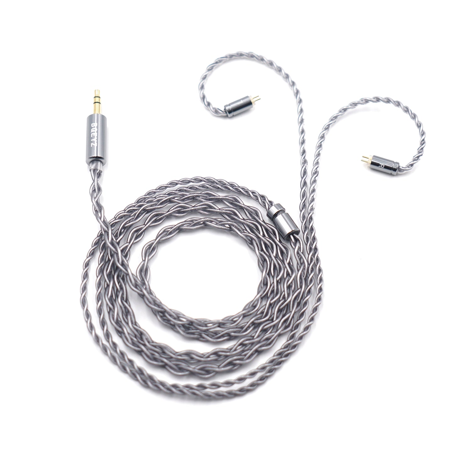 BQEYZ Hifi IEM Cable, Coiled Silver-Plated Wire with Ear Hooks - bqeyz.net