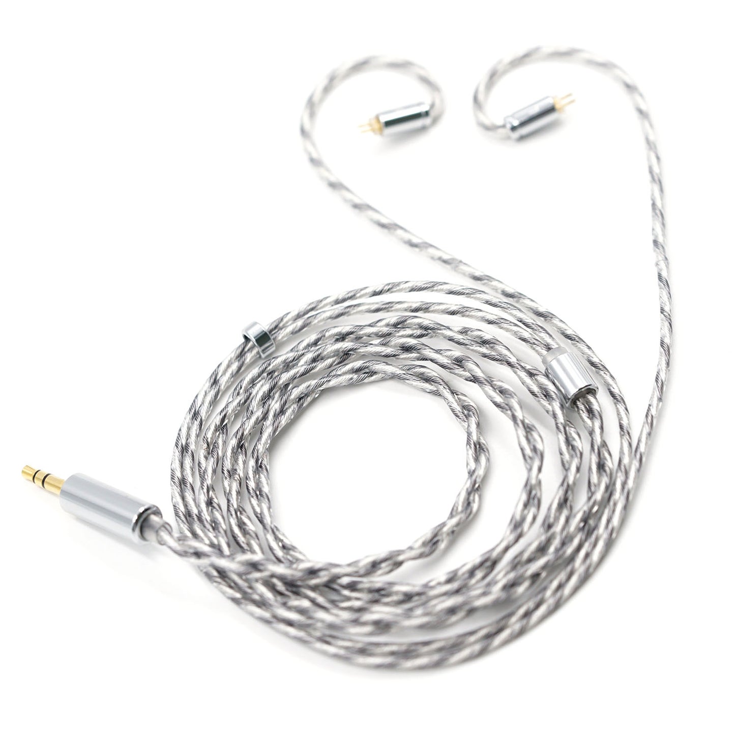 BQEYZ Hifi IEM Cable, Coiled Silver-Plated Wire with Ear Hooks - bqeyz.net