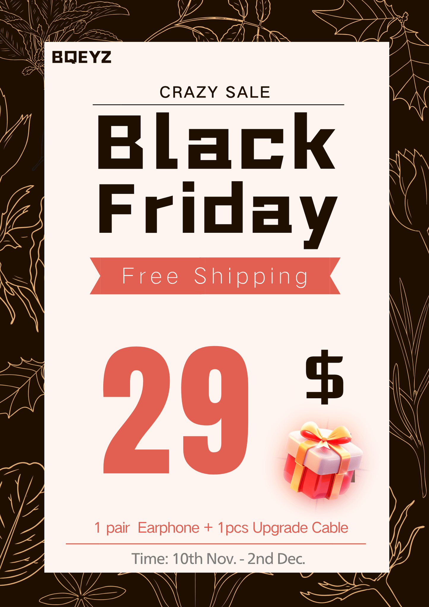 BQEYZ Black Friday Hifi IEM Earphone Sale $29 | bqeyz.net